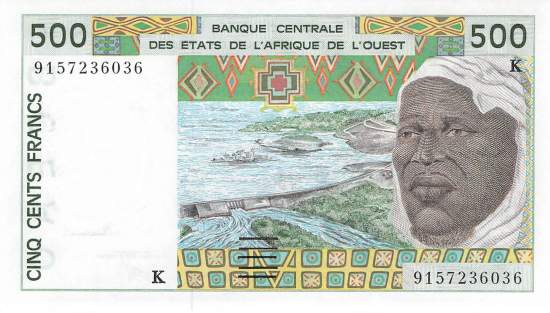 500 Francs p.710Ka 1991